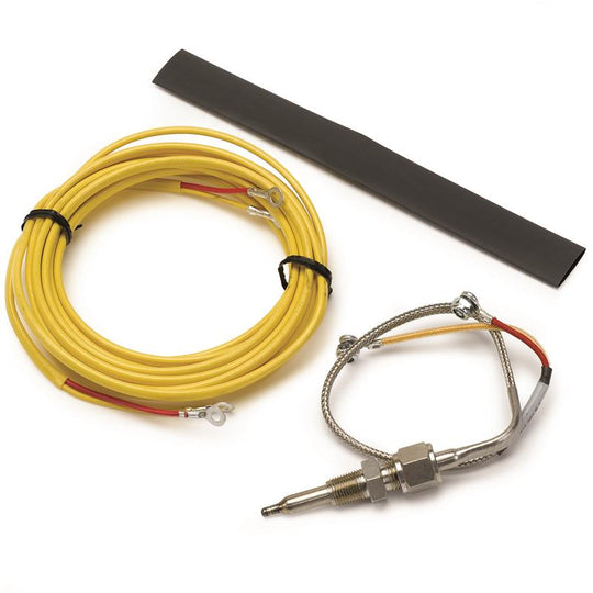 AutoMeter Street Series EGT Probe gauge with sensor and wiring for measuring exhaust gas temperature in vehicles.
