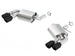 Borla axle back exhaust for 2016-2018 Chevy Camaro V8 SS in ceramic black, rear section with dual mode valve absence.
