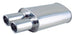 Vibrant StreetPower Oval Muffler 5x9x15 inches with 2.25-inch inlet and outlet, offset-offset side exit, car exhaust component