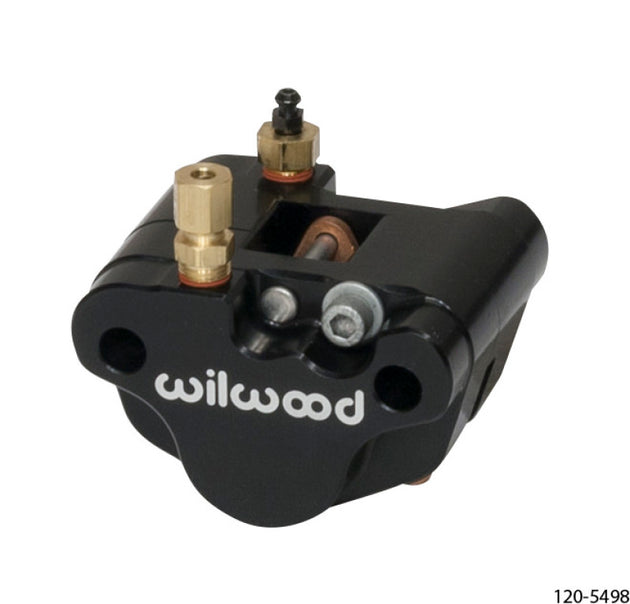 Wilwood brake caliper for kart with 1.00-inch pistons and .125-inch disc, performance brake component for racing or high-performance use.