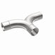 MagnaFlow stainless steel 2.50-inch smooth transition T connecting pipe with 90/90 degree bends for exhaust systems.