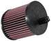 K&N Engineering drop-in air filter for 2016 Cadillac ATS-V V6-3.6L engine, showing the clean, reusable filter element.