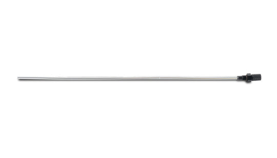 Vibrant replacement dipstick for large oil catch can, showing the metallic tool with measurement markings in the image.