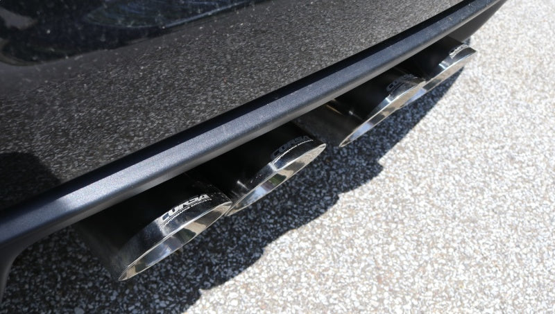 Polished CORSA Performance axle-back exhaust for Chevrolet Corvette C6 2005-2007 with 4.5-inch tips, sporty upgrade.