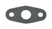 Vibrant oil drain flange gasket for engine, matching part 2853, made of durable material, shown in close-up view.
