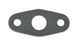Vibrant oil drain flange gasket for engine, matching part 2853, made of durable material, shown in close-up view.