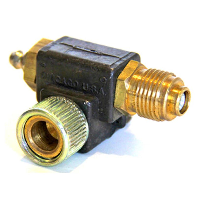 AutoMeter Autometer Performance Parts standard right angle adapter kit for gauges, showing the metal fittings and connectors.