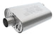 Borla CrateMuffler SBC Hot 350/383 oval S-type muffler with 3-inch offset/center inlet, 14x4.35x9 inches, black finish