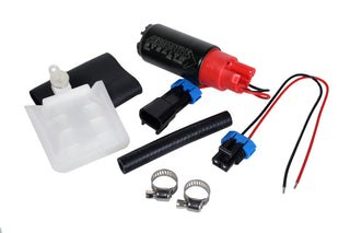 Aeromotive 325 Series Stealth in-tank fuel pump with compact 38mm body, E85 compatible, designed for high-performance fuel delivery.
