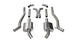 Corsa Performance catback exhaust system for Chevrolet Camaro SS 2011-2013 with 6.2L V8, factory bezels, and no tips.