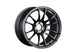 SSR GTX04 18x9.5 cast wheel in dark gunmetal finish with 5x114.3 bolt pattern and 22mm offset, visible design details.