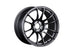 SSR GTX04 18x9.5 dark gunmetal cast wheel with 5x114.3 bolt pattern and 40mm offset, displayed from a front angle.