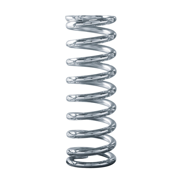 QA1 coilover spring, 2-1/2 inch ID, 12-inch length, chrome plated, 300 lbs/in spring for suspension systems