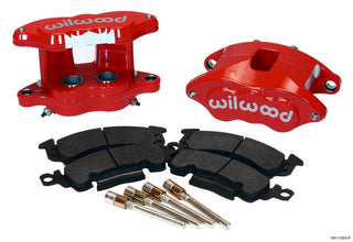 Wilwood D52 rear caliper kit with red finish, 1.25-inch pistons, designed for big brake kits on 1.04-inch rotors