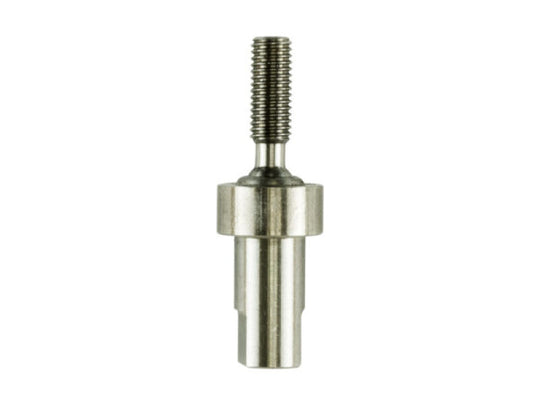Turbosmart Gen V IWG swivel joint replacement for wastegate springs, close-up of the precision-machined metal component.