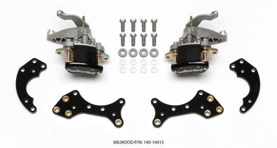 Wilwood Pro Street rear big brake kit with forged Dynalite calipers, 12.19-inch rotors, and master cylinder for retrofit installation.