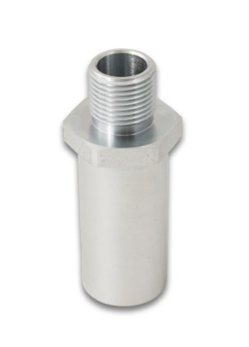 Vibrant replacement oil filter bolt with M20 x 1.5 thread, 2.84-inch length, designed for oil coolers, shown in close-up.