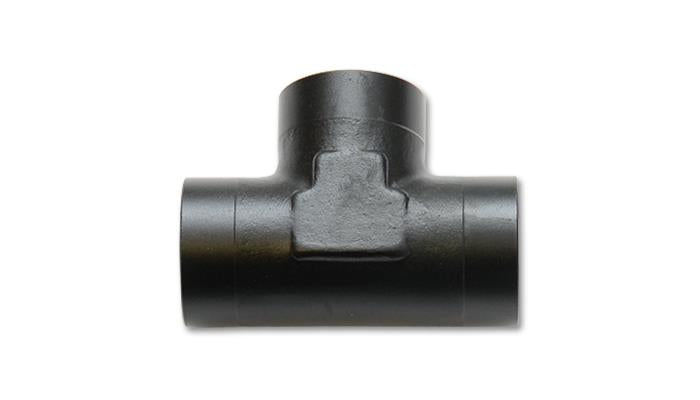 Vibrant -8AN 938 Female Tee Aluminum Fitting, automotive fuel or oil line connector, detailed view of the fitting's shape and threading.