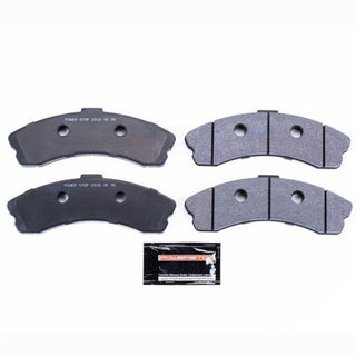 PowerStop front racing brake pads for Chevrolet Corvette 2006-2013, designed for high-performance track day braking.