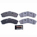 PowerStop racing front brake pads for Chevrolet Corvette 2006-2013, high-performance track day brake pads with detailed friction material.