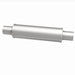 MagnaFlow Mag SS muffler with 14x4x4 inch size and dual 2.25x2.25 inch inlet and outlet pipes, shown in the image.