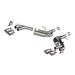 MBRP axle back exhaust for 2016-2019 Chevrolet Camaro V6 with 2.5-inch AL NPP dual pipes and quad dual wall tips.