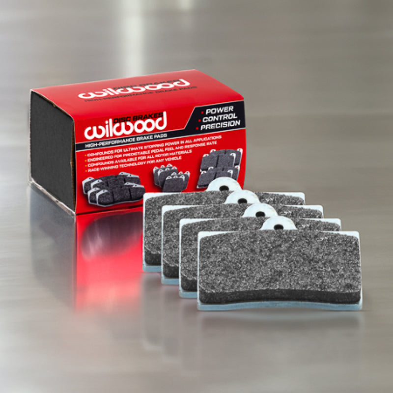 Wilwood BP-40 racing brake pad set with high-performance friction material, designed for racing brake systems.