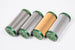 Radium Engineering 6 Micron Microglass fuel filter element showing a cylindrical filter with pleated microglass media.