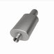 MagnaFlow stainless steel muffler with tip, 14x5x8 inches, featuring dual inlet and outlet pipes for automotive exhaust systems.