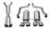 CORSA Performance Axle-Back Xtreme exhaust system with polished tips and stainless steel construction, shown on a vehicle.