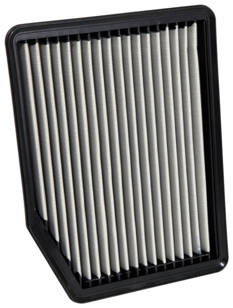 Airaid 19+ Chevy Silverado 1500 V8-5.3L direct fit air filter, rectangular black filter with pleated design for engine intake.