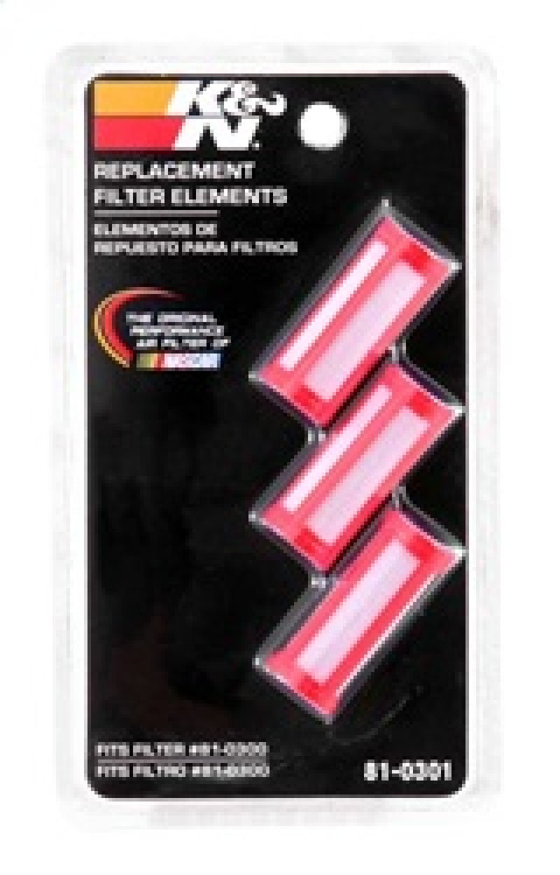 K&N Engineering universal replacement fuel filter with 3.375-inch length and 1.125-inch outer diameter, designed for fuel filtration.