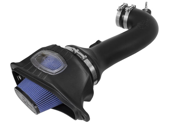 aFe Momentum Pro 5R Cold Air Intake System for 2015-2017 Chevy Corvette Z06 V8-6.2L engine, featuring high-performance filters and intake tubes.