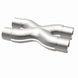 MagnaFlow Smooth Trans X 2.25-inch stainless steel X pipe for exhaust systems, shown in the image.