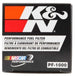 K&N Engineering cellulose media fuel filter with 2.125-inch diameter and 4.281-inch length, designed for vehicle fuel systems.