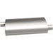 MagnaFlow Mag SS muffler with 22x5x11 inch dimensions and 3x3 outlet, showing the stainless steel construction and inlet/outlet pipes.