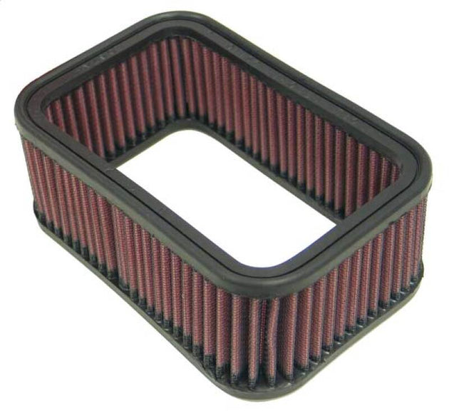 K&N Engineering rectangular drop-in air filter with 6.75in length, 4.5in width, and 2.5in height for optimal engine airflow.