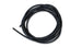 Black Vibrant 3/4 inch silicone vacuum hose, 10 feet long, with flexible, smooth surface suitable for automotive or industrial use.