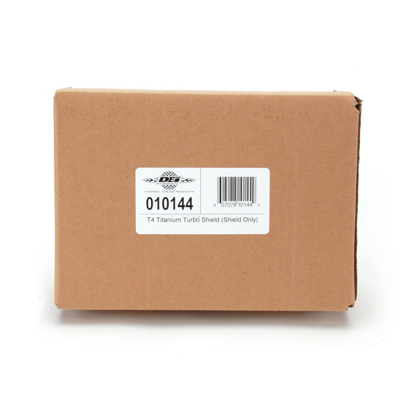 DEI Turbo Shield T4 titanium turbo blanket shield, high-temperature protective cover for turbochargers, durable and heat-resistant.