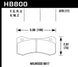 Hawk Performance 17mm 6617 ceramic brake pads for calipers, showing the high-performance brake pad set with branding and detailed surface.