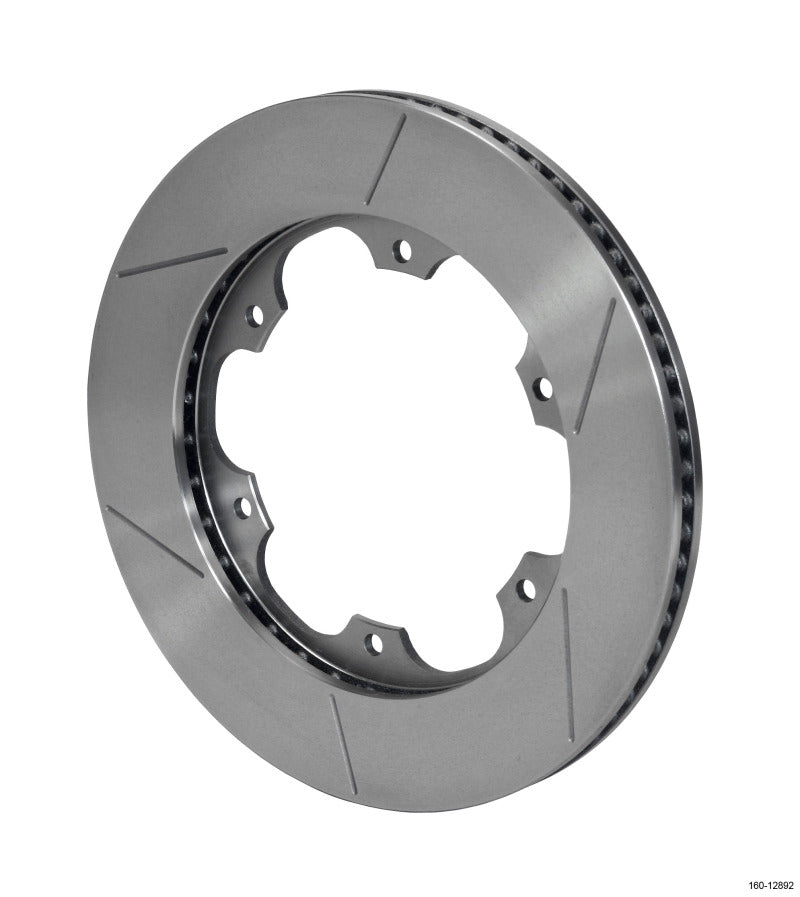 Wilwood GT72 SPC-37 11-inch by 0.810-inch 2-piece brake rotor with 6 on 6.25-inch bolt pattern, shown in image.