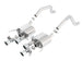 Borla catback exhaust system for 2015 Chevy Corvette C7 Z06 6.2L with quad RD RL tips, center rear exit, no AFM, NPP ATAK style