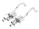 Borla catback exhaust system for 2015 Chevy Corvette C7 Z06 6.2L with quad RD RL tips, center rear exit, no AFM, NPP ATAK style