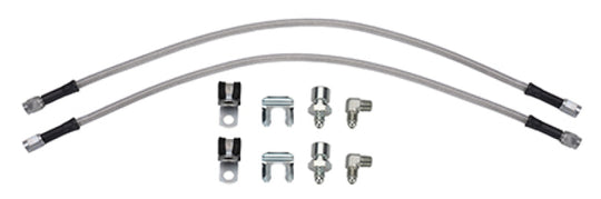 Wilwood front brake line kit for 2017-2019 Ford Raptor, flexible brake lines with fittings for enhanced stopping power.