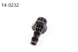 Radium Engineering 4AN ORB to 8mm barb fitting showing black anodized aluminum fitting with threaded ORB end and 8mm barb connector