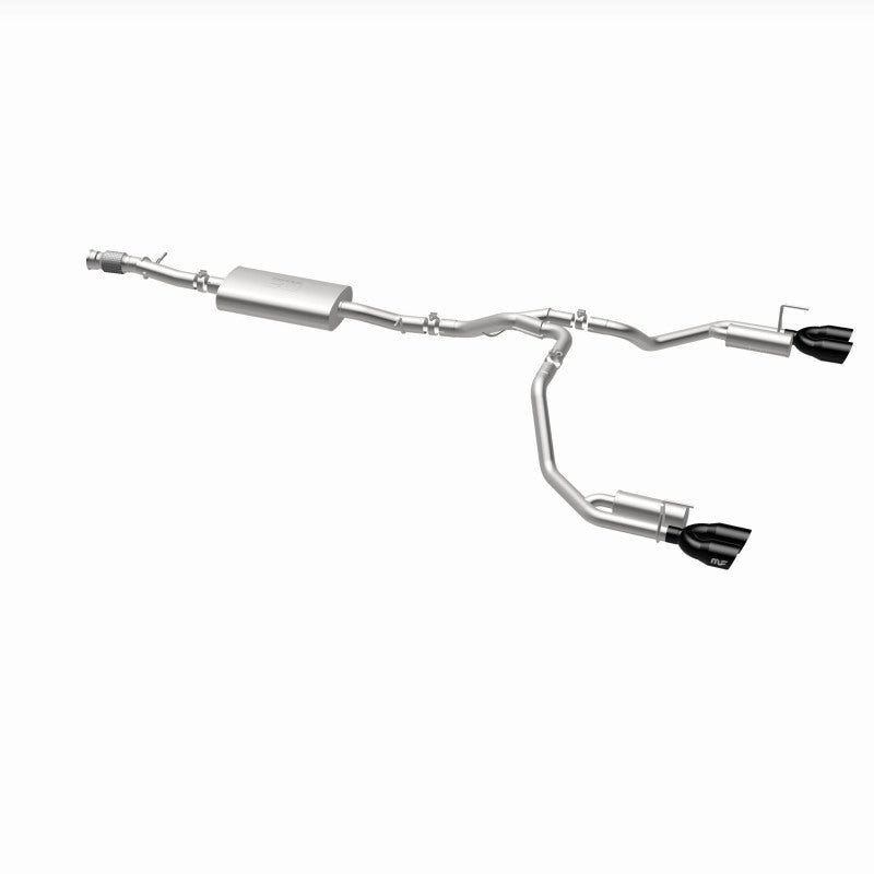 Magnaflow Catback Performance Exhaust System for 2021 GMC Yukon V8 6.2L Street Series, showing polished stainless steel pipes and muffler