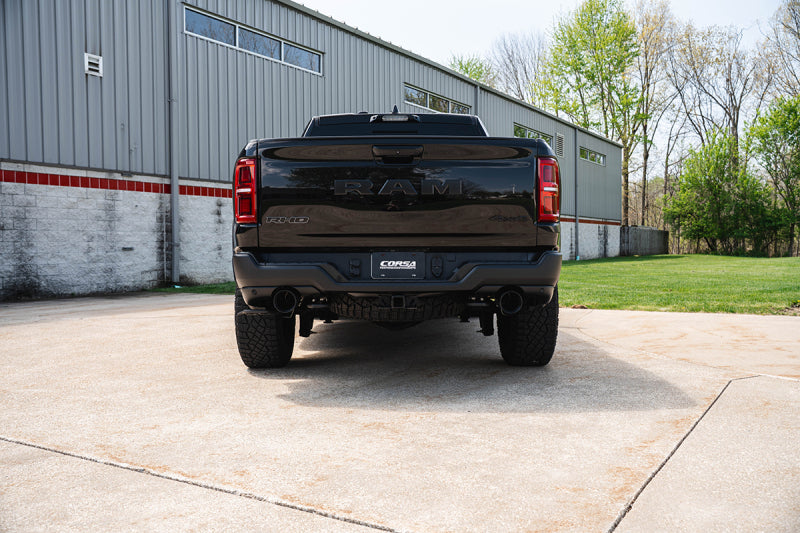 CORSA Performance Corsa 25-26 RAM 1500 RHO Crew Cab 3.0L T Cat-Back Dual Rear Exit with 5-inch Gun Metal exhaust tips