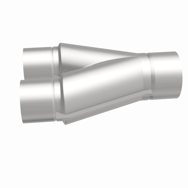 MagnaFlow Y pipe with 2.5/3-inch inlet and 10-inch length, stainless steel construction, designed for exhaust system upgrades