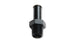 Vibrant aluminum 1/8in NPT to 1/4in barb straight fitting for plumbing and hydraulic connections.