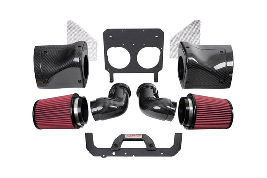 Corsa 23+ Chevy C8 Z06 carbon fiber air intake with DryTech filter, cold air intake system for enhanced engine performance